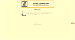 Desktop Screenshot of bellescitations.com